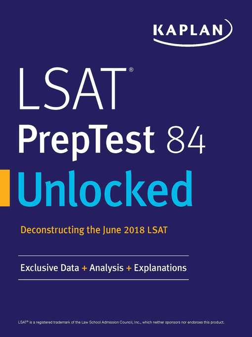 Cover image for LSAT PrepTest 84 Unlocked